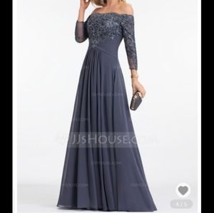 JJ's House A-Line Black Chiffon Dress Sz 16w